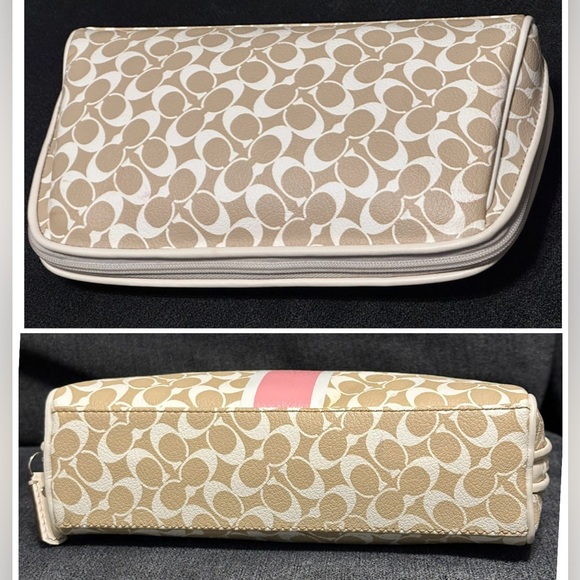 Coach Chelsea Heritage Stripe Medium Cosmetic Bag - Picture 8 of 15